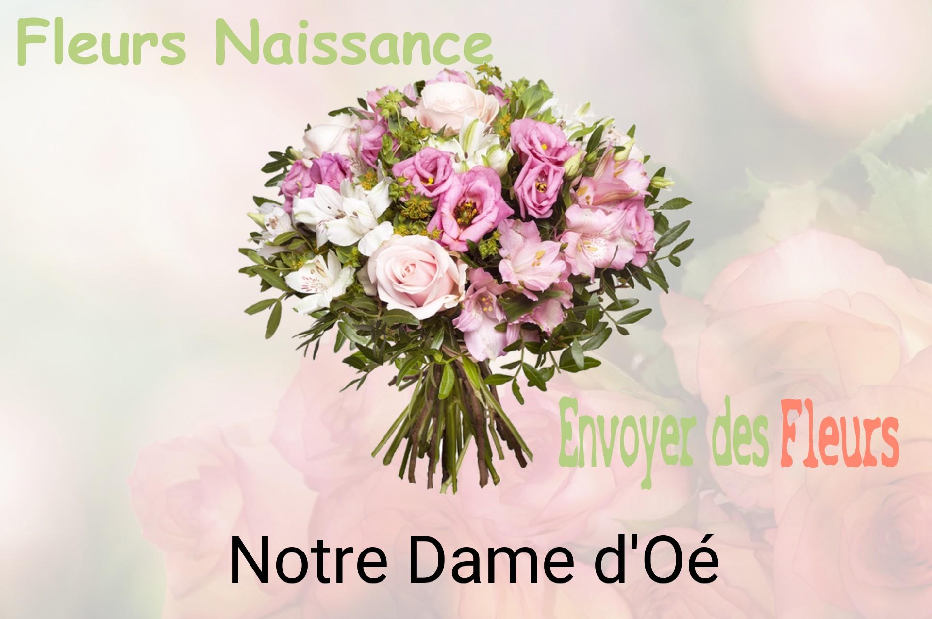 Bouquet de fleurs de naissance livré à Notre-Dame-d'Oé